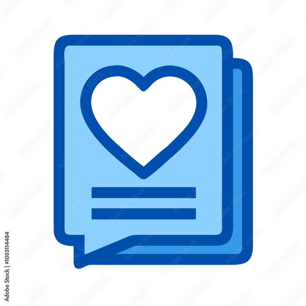 Blue Heart on Open Book Page for Social Media and Communication Concepts Blue Heart on Open Book Page for Social Media and Communication Concepts