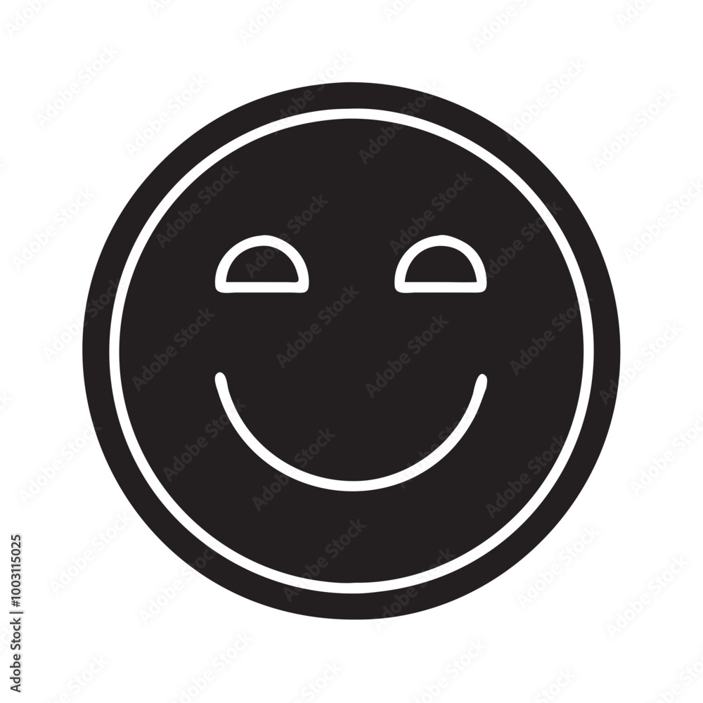 Minimalist Smiley Face Vector for Positive Design and Branding Minimalist Smiley Face Vector for Positive Design and Branding