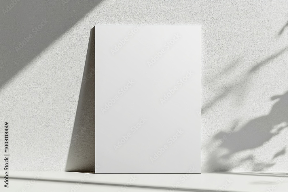 A3 Poster Mockup on White Background created with Generative AI A3 Poster Mockup on White Background created with Generative AI