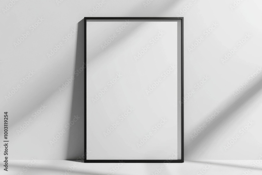 A3 Poster Mockup on White Background created with Generative AI A3 Poster Mockup on White Background created with Generative AI