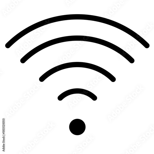 WiFi signal vector icon style