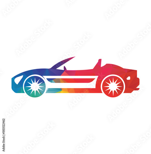 Car Logo Abstract Lines Vector. Vector illustration