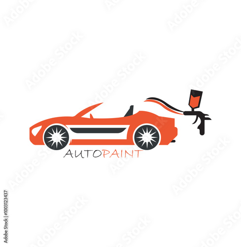 auto car paint logo graphic vector illustration