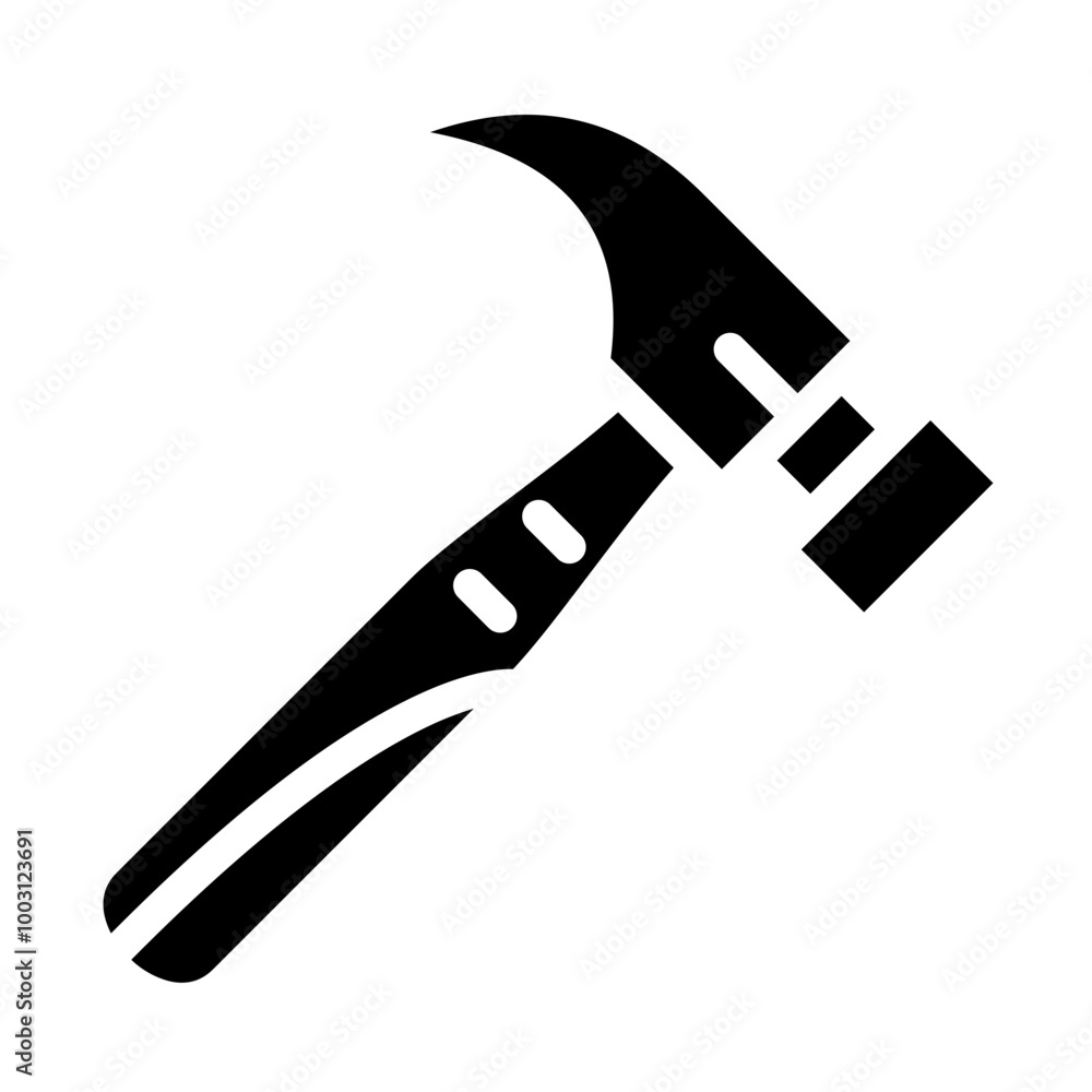 Hammer vector icon style Hammer vector icon style
