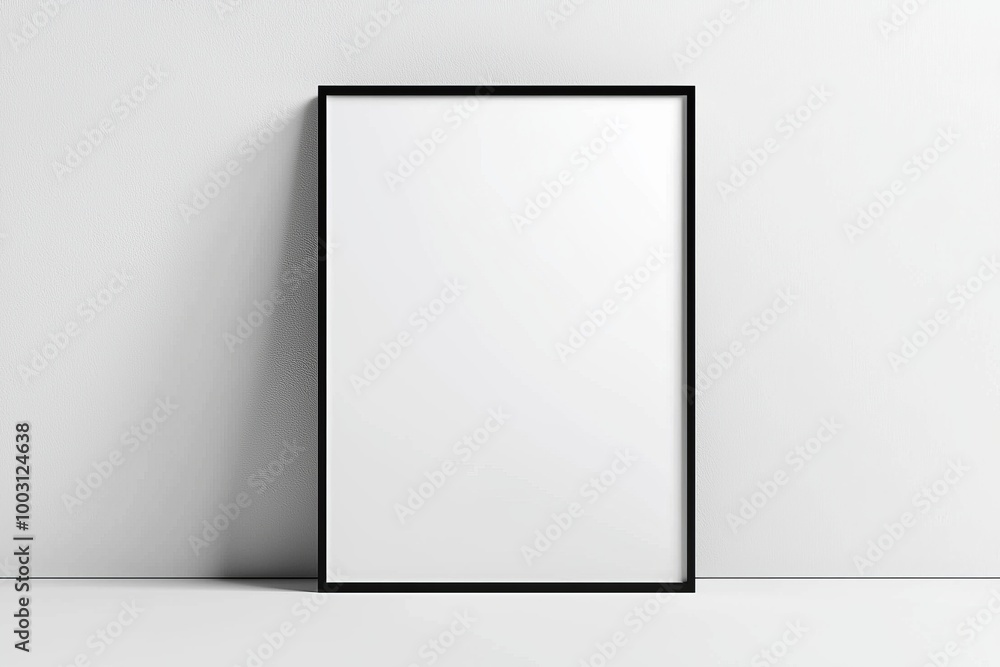 A3 Poster Mockup on White Background created with Generative AI A3 Poster Mockup on White Background created with Generative AI