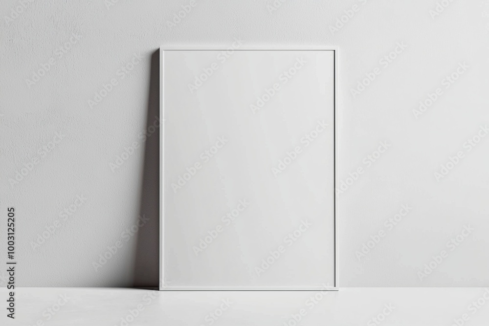 A3 Poster Mockup on White Background created with Generative AI A3 Poster Mockup on White Background created with Generative AI