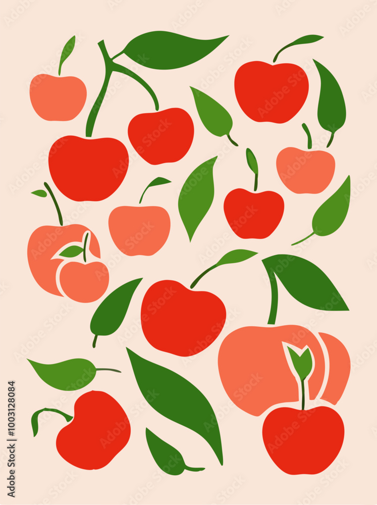 Fruits and minimalism: how to create a cozy corner with original vector illustrations