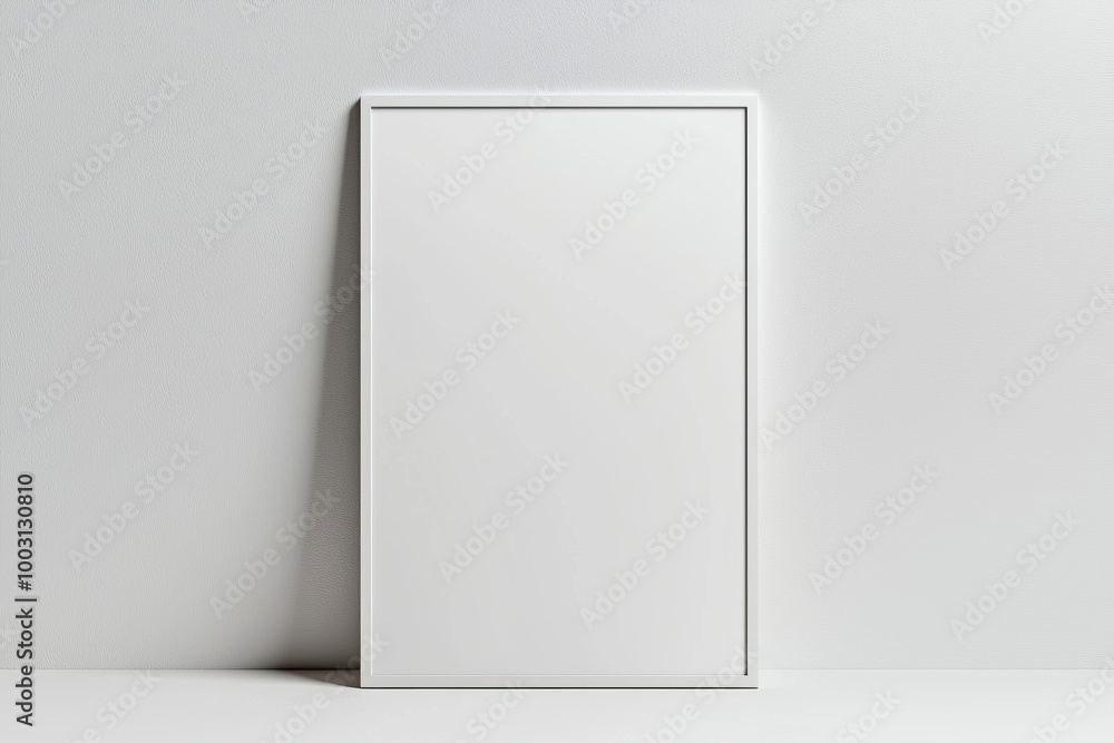 A3 Poster Mockup on White Background created with Generative AI A3 Poster Mockup on White Background created with Generative AI