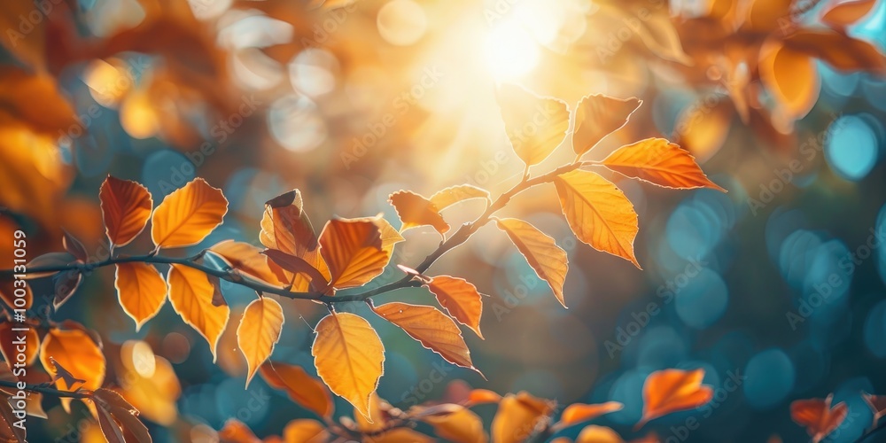 Radiant leaves bathed in sunlight Radiant leaves bathed in sunlight