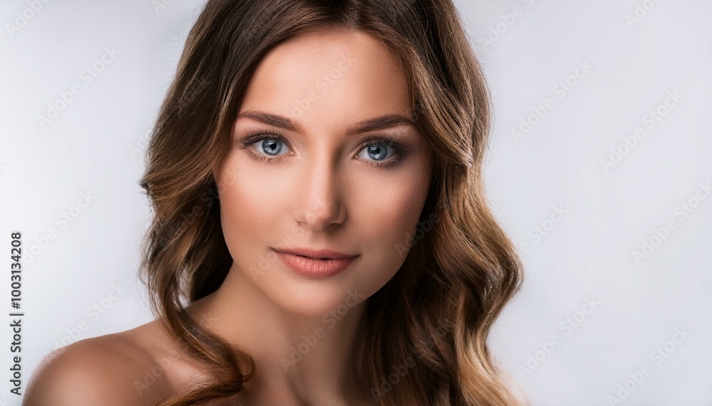 beautiful young woman portrait, AI generated beautiful young woman portrait, AI generated