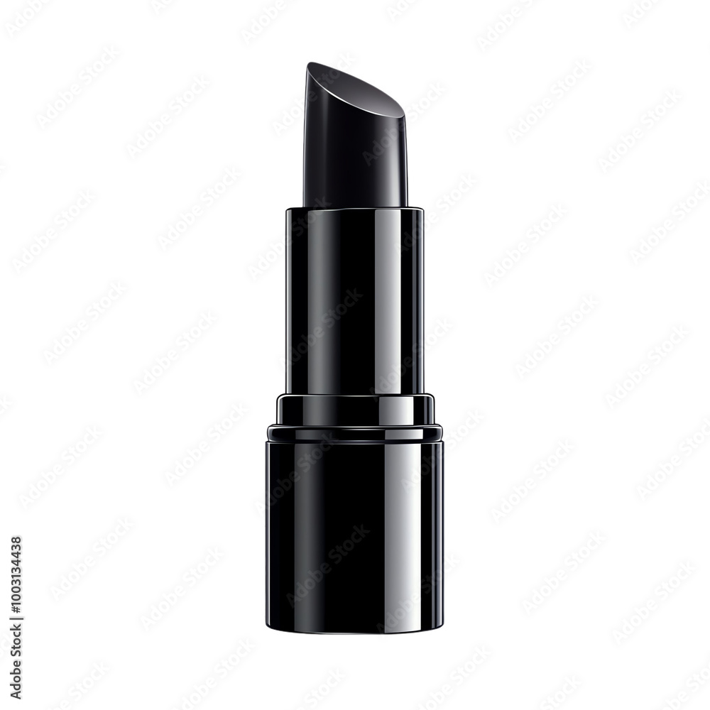 Black lipstick on white isolated background. transparent background Black lipstick on white isolated background. transparent background