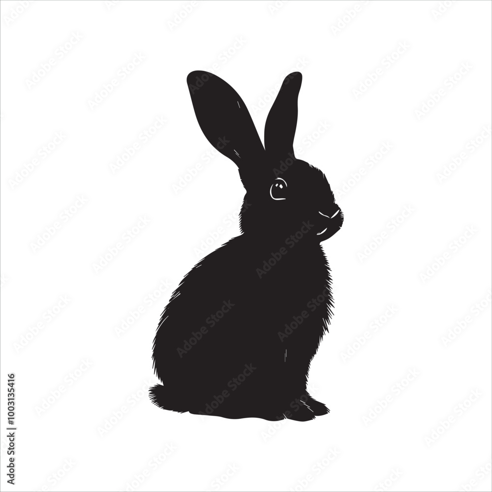 Fototapeta premium white rabbit isolated on white background