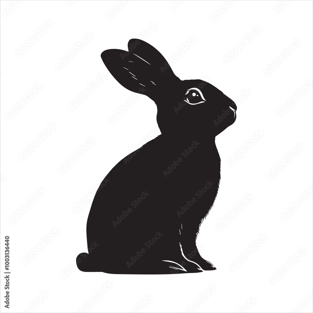 Obraz premium white rabbit isolated on white background