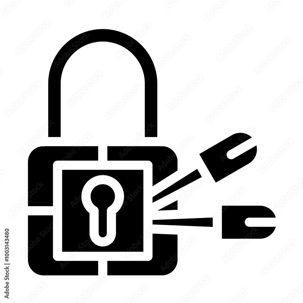 Locksmith vector icon style Locksmith vector icon style