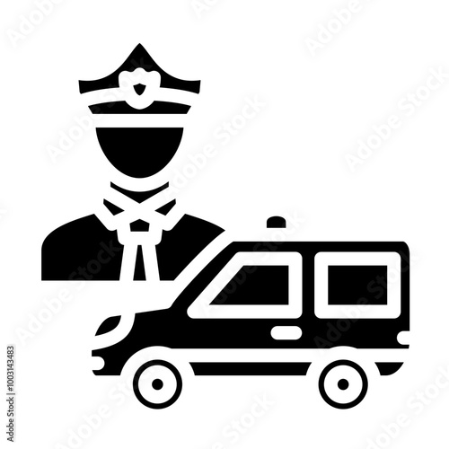 Patrol vector icon style