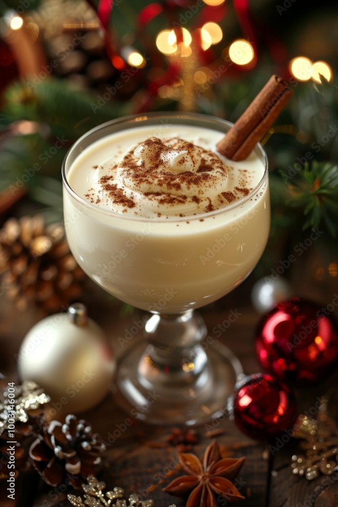 Festive Eggnog Close Up Festive Eggnog Close Up