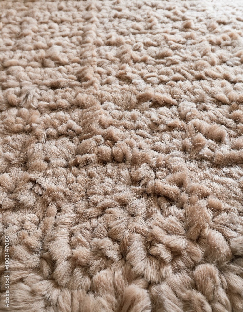 Close-up of soft, fluffy rug Close-up of soft, fluffy rug