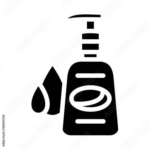 Facial cleanser vector icon style