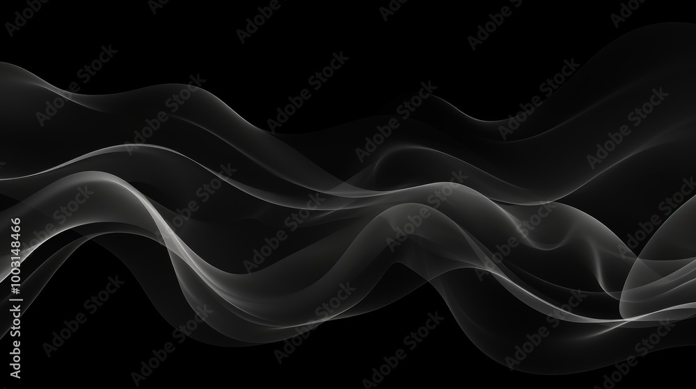Mysterious black room filled with smoke and fog ideal background for automotive design Mysterious black room filled with smoke and fog ideal background for automotive design