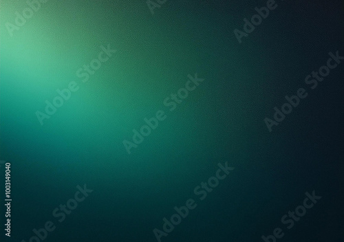 Dark green glowing gradient background, grainy texture effect dark, copy space