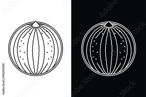 Watermelon fruit lime out icon vector illustration on white background.
