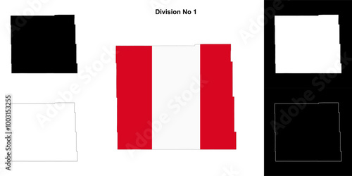 Free Download Division No 1 (Saskatchewan) outline map set - GFXLoad