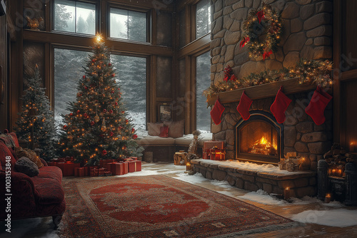 L'arbre de noël et ses cadeaux