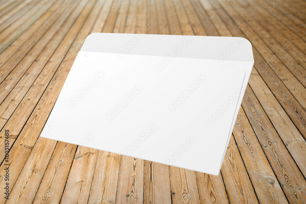 3D illustration. Envelope, A5 format isolated 3D illustration. Envelope, A5 format isolated
