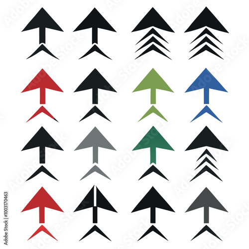 Free Download set of colorful arrows - GFXLoad