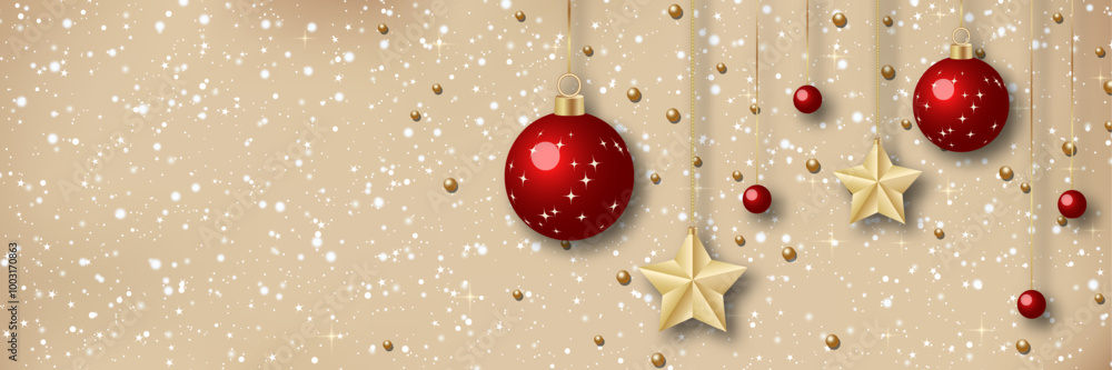 Christmas and New Year luxury vector background with stars and snowflakes. Design for banner, flyer, invitation card, coupon, voucher Christmas and New Year luxury vector background with stars and snowflakes. Design for banner, flyer, invitation card, coupon, voucher