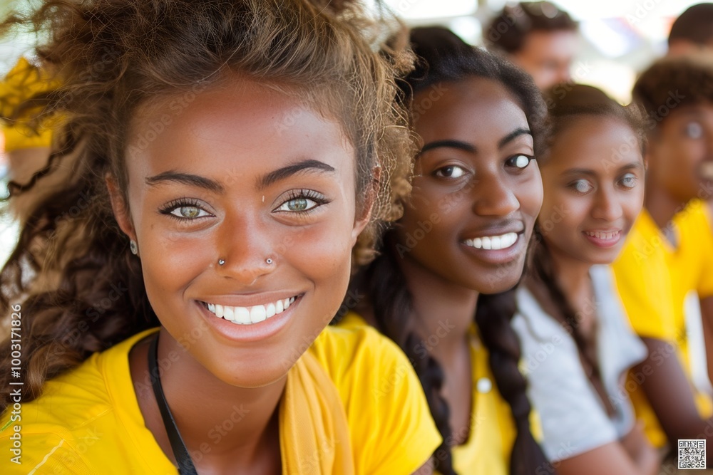 A close up portrait of a smiling Indian woman with a pretty face, looking directly at the camera.Image highlights her warm expression and natural beauty, capturing an engaging and friendly moment. A close up portrait of a smiling Indian woman with a pretty face, looking directly at the camera.Image highlights her warm expression and natural beauty, capturing an engaging and friendly moment.