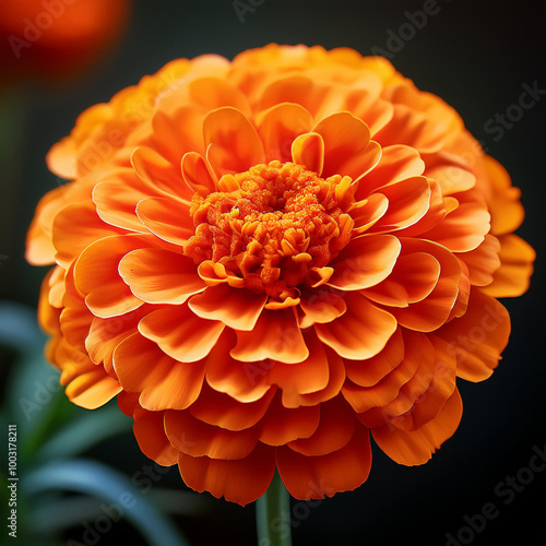 Full Bloomed Orange Marigold 