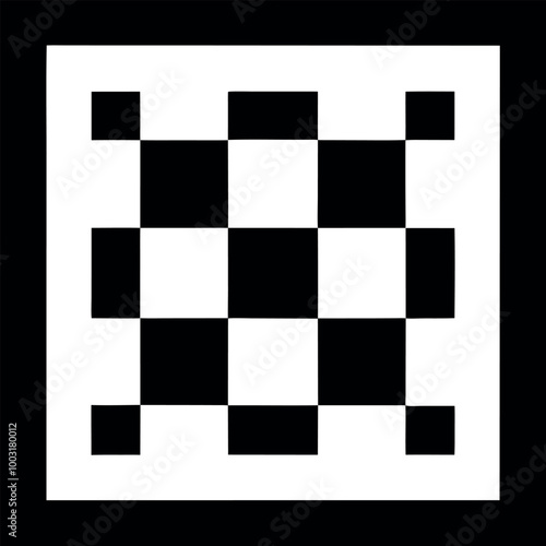 black and white chess board
