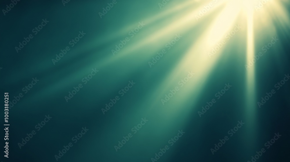 Golden rays of sunlight break through tranquil water creating an enchanting atmosphere Golden rays of sunlight break through tranquil water creating an enchanting atmosphere