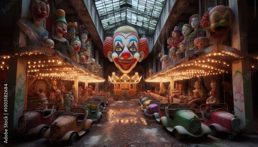 Fototapeta premium Abandoned Halloween Carnival