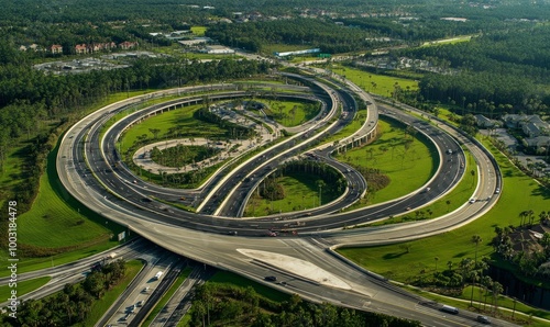 Aerial view of Sawgrass Interchange