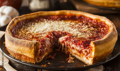 deep dish Chicago style pizza
