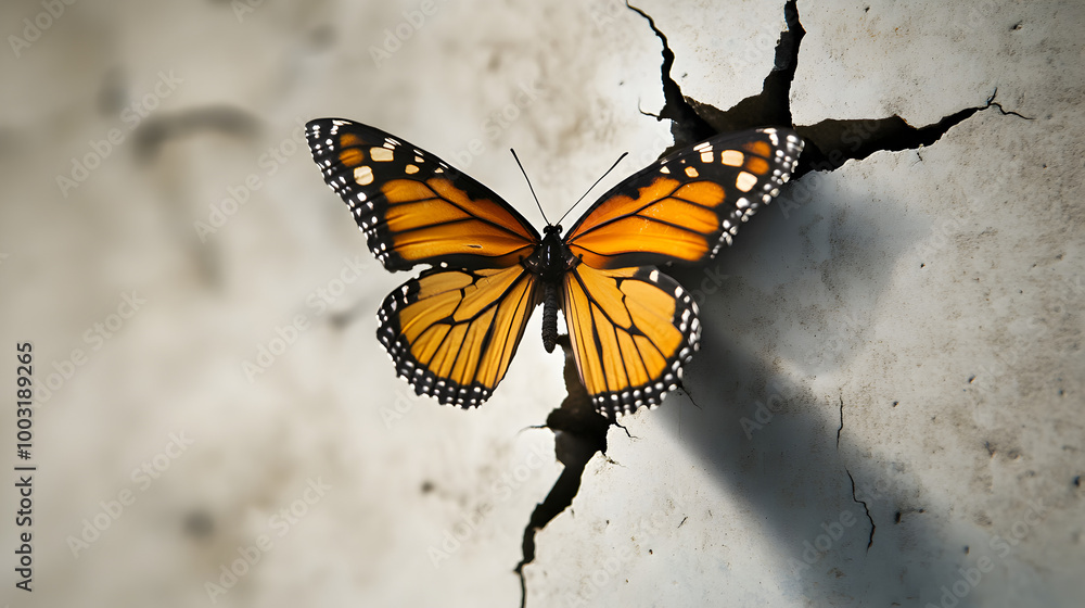 A butterfly breaking free from a cracked cocoon, symbolizing transformation and recovery. Transformation and recovery.
A butterfly breaking free from a cracked cocoon, symbolizing transformation and recovery. Transformation and recovery.