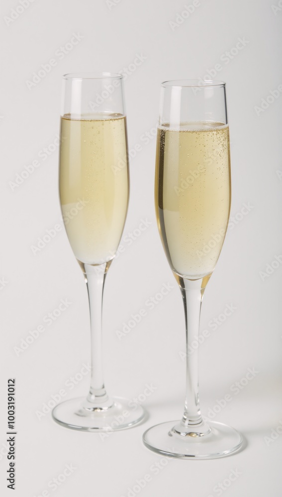 Champagne toasts celebrate joy against a minimal backdrop - ideal for parties and gatherings Champagne toasts celebrate joy against a minimal backdrop - ideal for parties and gatherings