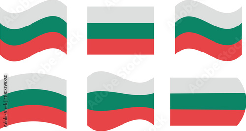 Set of 6 flags of bulgaria Free Download Set of 6 flags of bulgaria - GFXLoad