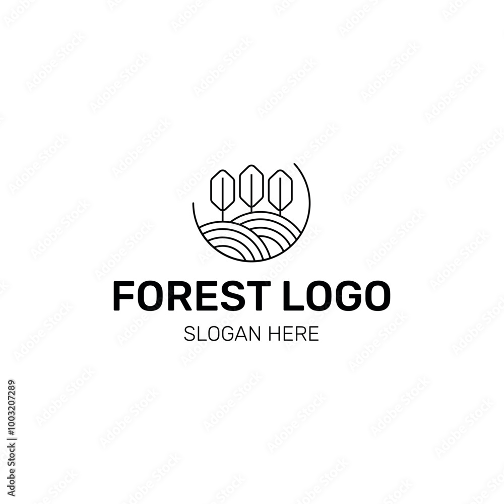 Forest logo template Forest logo template