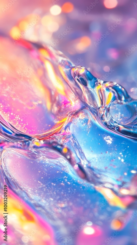 Colorful abstract liquid with vibrant light Colorful abstract liquid with vibrant light