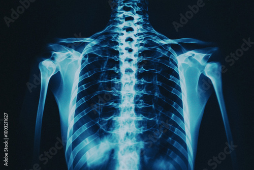 X-Ray Examination of Human Spine and Shoulder