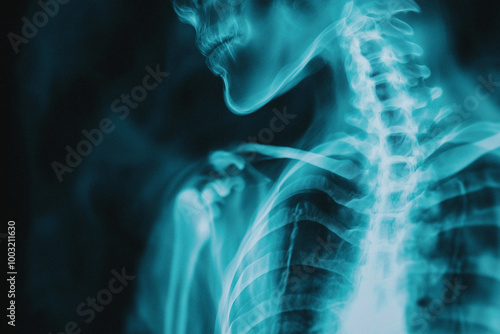 X-ray image of a human