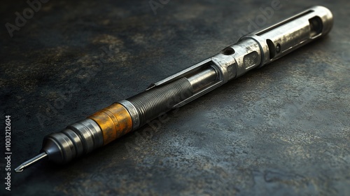 Rusty Industrial Screwdriver: A Steampunk Tool