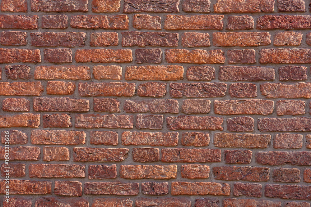 A close-up of an ancient brick wall, a place for an inscription A close-up of an ancient brick wall, a place for an inscription