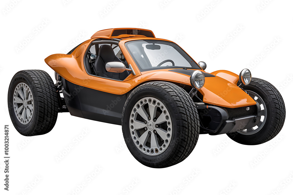 orange buggy car isolated on transparent background orange buggy car isolated on transparent background