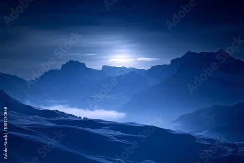 The view of a foggy valley in Sierra Nevada de Santa Marta in Cordillera, Colombia represents a spectacular world, a scenic view with cloudy skies, and majestic dawns in mountainous landscapes.