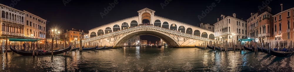 The Rialto Bridge and Canal Grande in Venice, Italy, seen from the air The Rialto Bridge and Canal Grande in Venice, Italy, seen from the air