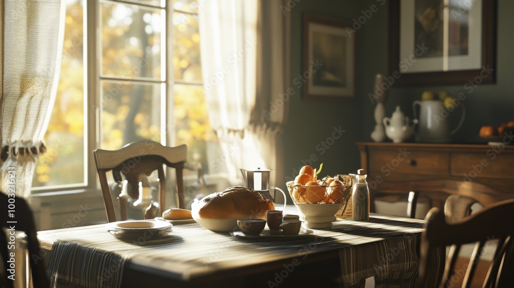 Cozy Autumn Afternoon in a Country Kitchen Cozy Autumn Afternoon in a Country Kitchen